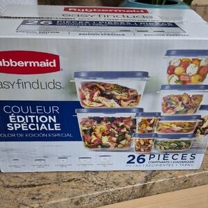 Rubbermaid Special Edition Food Storage Set - Clear and Blue